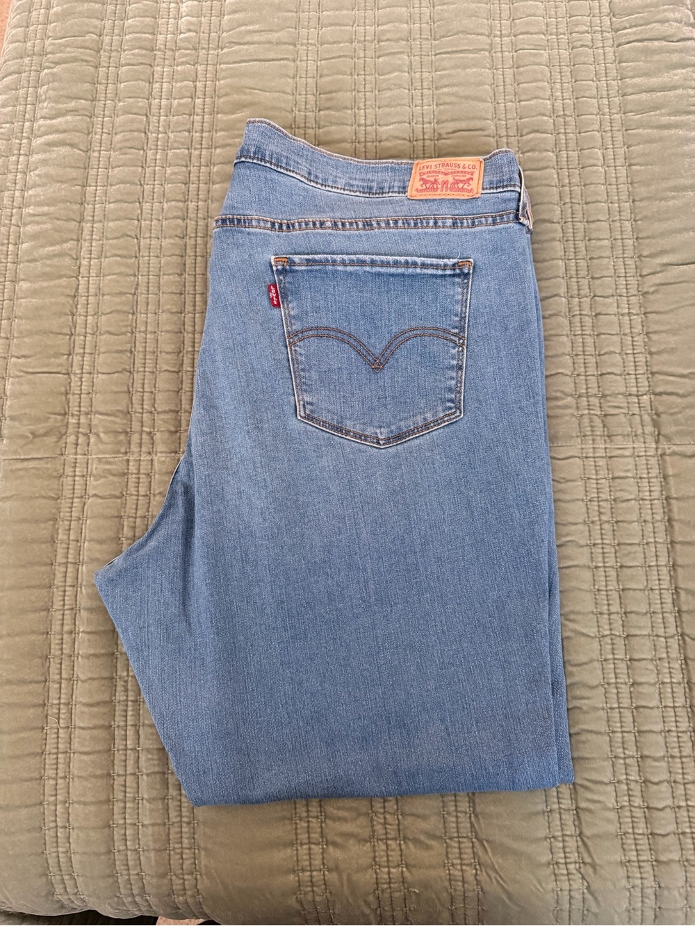 Levi's Light Blue Straight Jeans - Classic Back Pocket